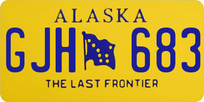 AK license plate GJH683