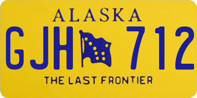 AK license plate GJH712