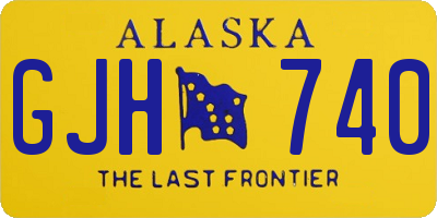 AK license plate GJH740