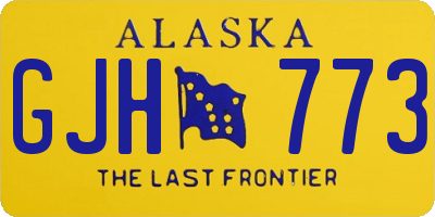 AK license plate GJH773