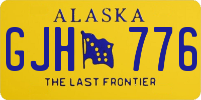 AK license plate GJH776