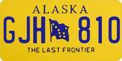 AK license plate GJH810