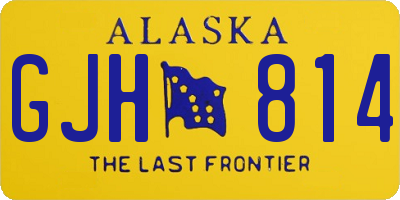 AK license plate GJH814