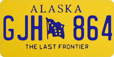 AK license plate GJH864