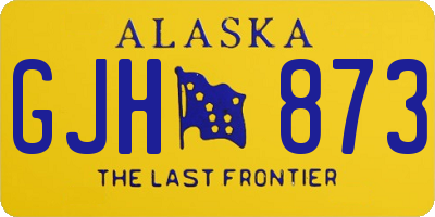 AK license plate GJH873