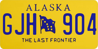 AK license plate GJH904