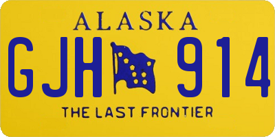 AK license plate GJH914