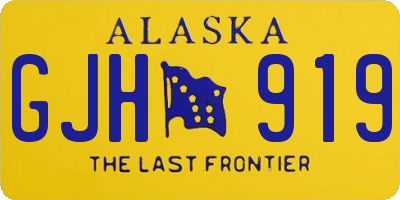 AK license plate GJH919