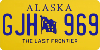 AK license plate GJH969