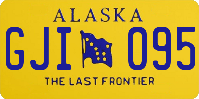 AK license plate GJI095