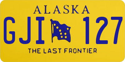 AK license plate GJI127