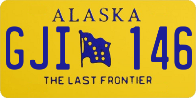 AK license plate GJI146