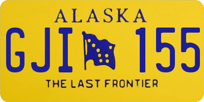 AK license plate GJI155