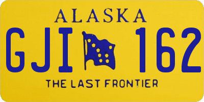 AK license plate GJI162