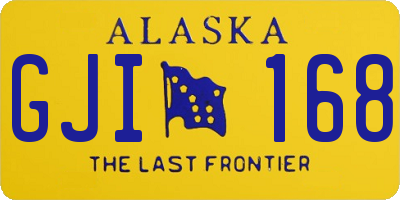 AK license plate GJI168