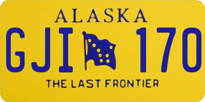 AK license plate GJI170