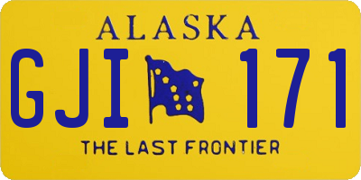 AK license plate GJI171