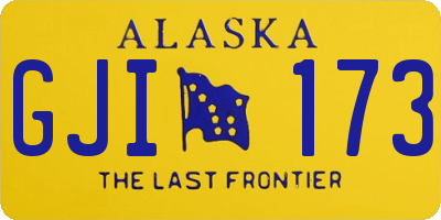 AK license plate GJI173
