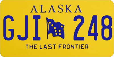 AK license plate GJI248