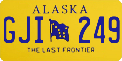 AK license plate GJI249
