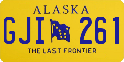 AK license plate GJI261
