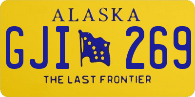 AK license plate GJI269