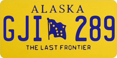AK license plate GJI289