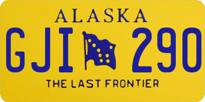 AK license plate GJI290