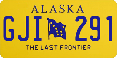 AK license plate GJI291