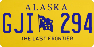 AK license plate GJI294