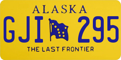 AK license plate GJI295