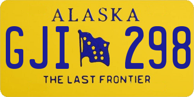 AK license plate GJI298