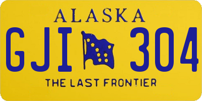 AK license plate GJI304
