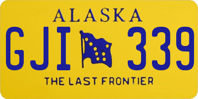 AK license plate GJI339