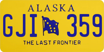 AK license plate GJI359