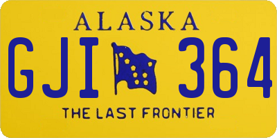 AK license plate GJI364