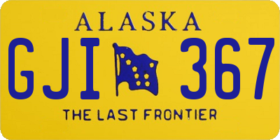 AK license plate GJI367