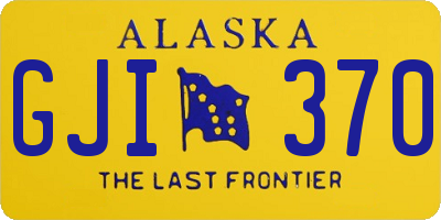 AK license plate GJI370