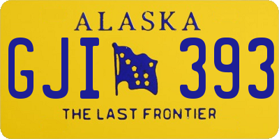 AK license plate GJI393