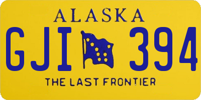 AK license plate GJI394