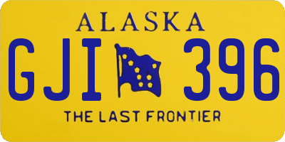 AK license plate GJI396