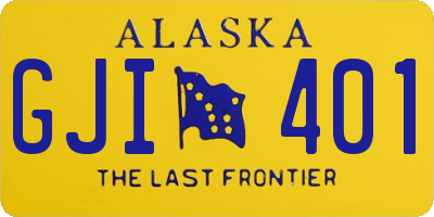 AK license plate GJI401