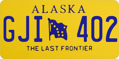 AK license plate GJI402