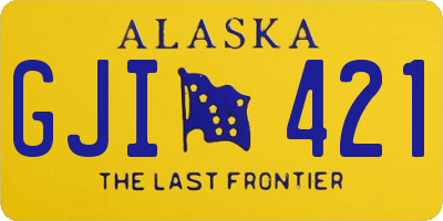 AK license plate GJI421