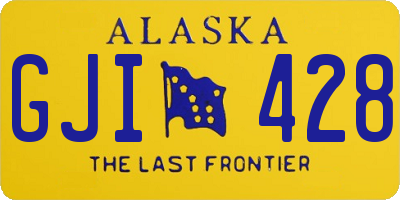 AK license plate GJI428