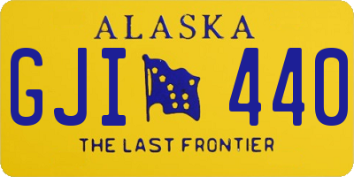 AK license plate GJI440