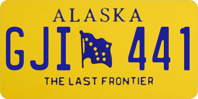AK license plate GJI441