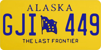 AK license plate GJI449