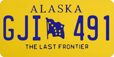 AK license plate GJI491