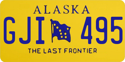 AK license plate GJI495